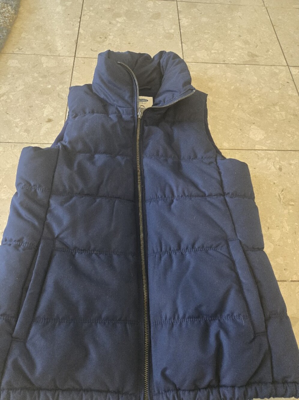 Women's Navy Blue Old Navy Puffer Vest - Medium